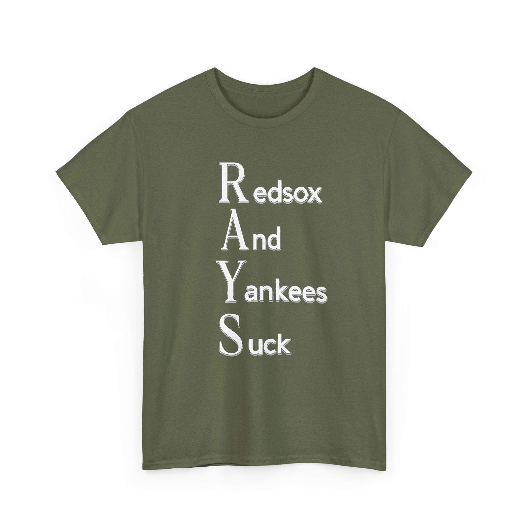 Tampa Bay Rays T-Shirt — "RAYS: Redsox And Yankees Suck" Fan Tee