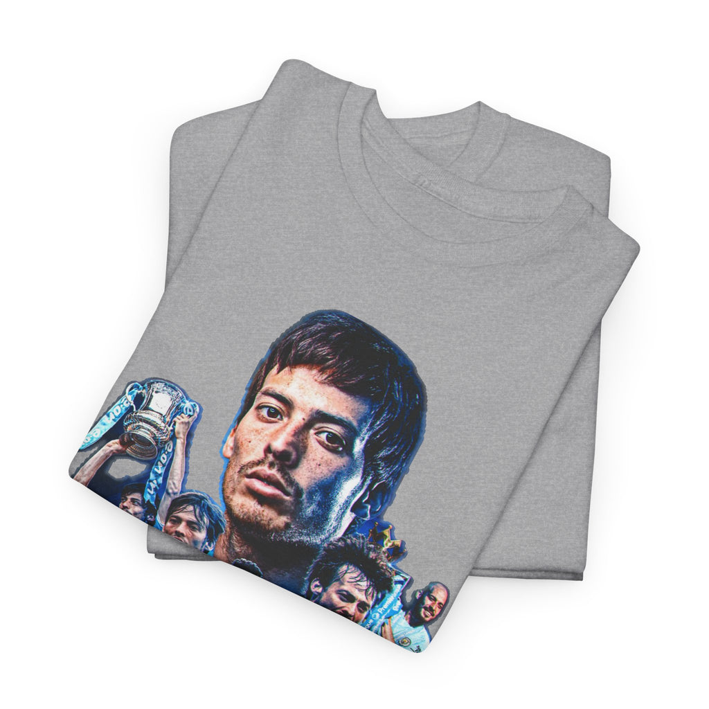 David Silva Manchester City Soccer Tee — Classic Player Portrait Football Shirt