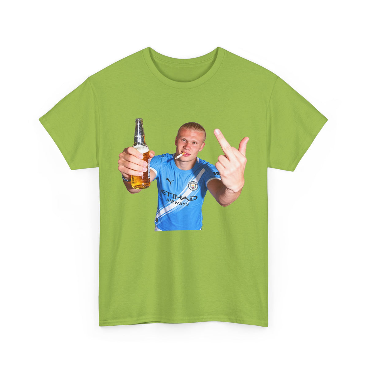 Erling Haaland on the p*** Unisex Heavy Cotton Tee
