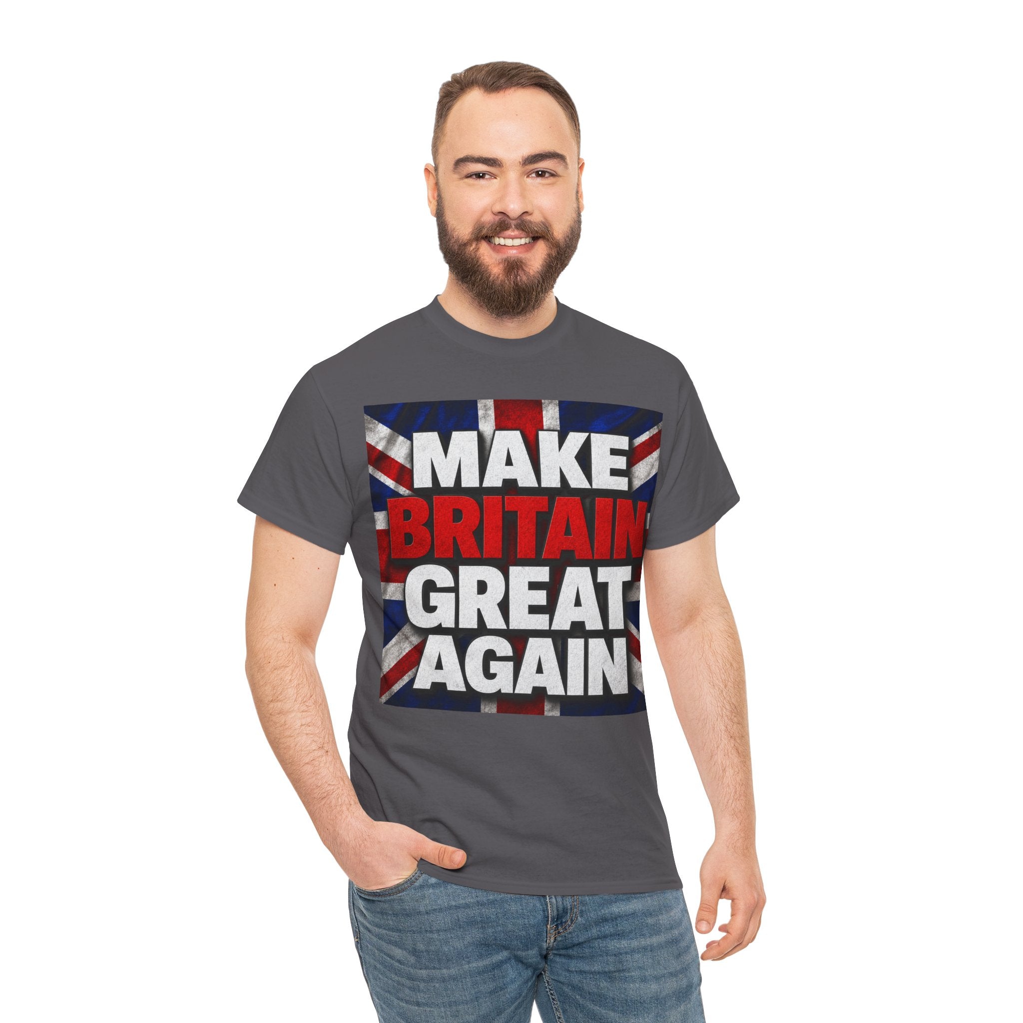 Make Britain Great Again T-Shirt — Union Jack Political Statement Tee