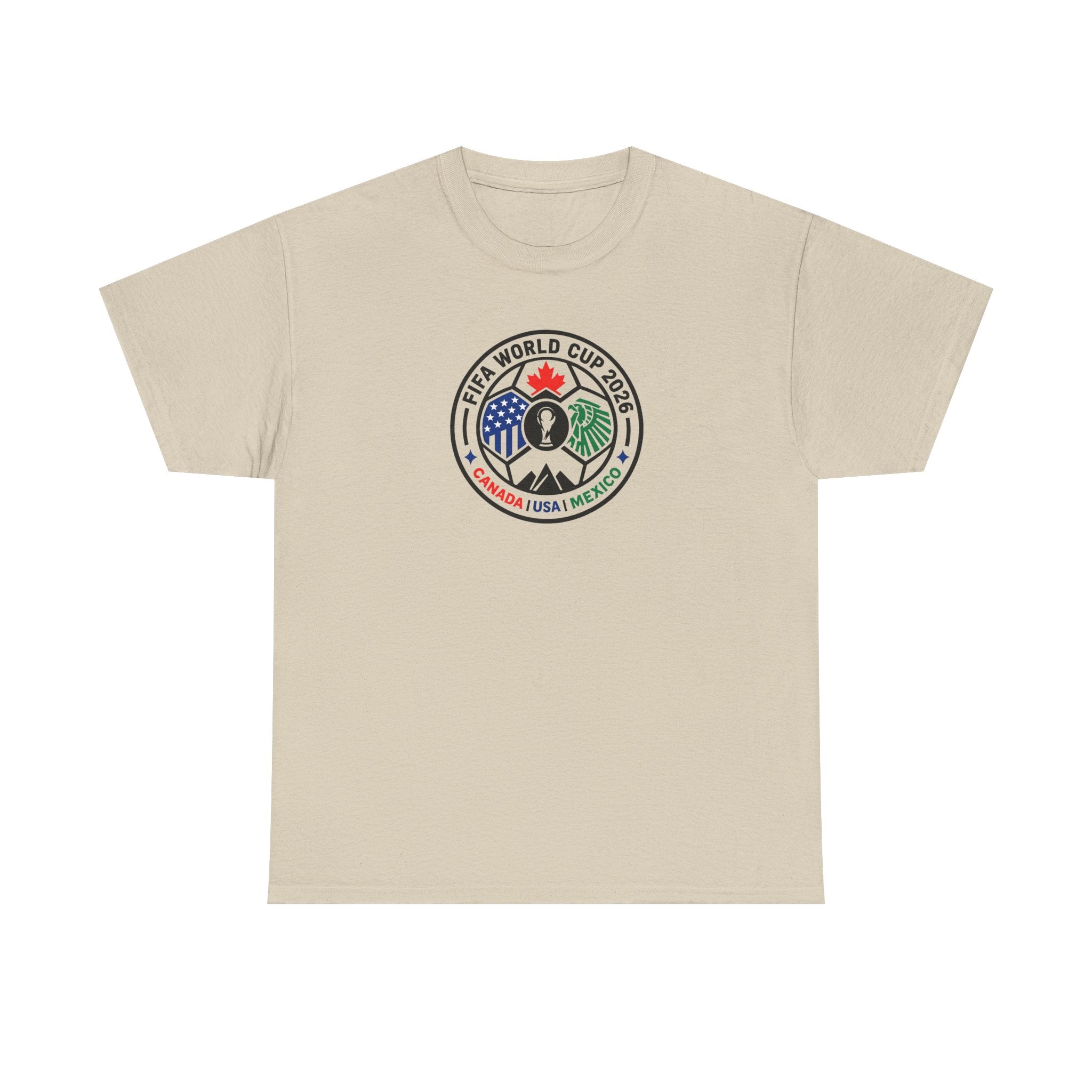 World Cup 2026 Soccer Tee — Canada USA Mexico Crest