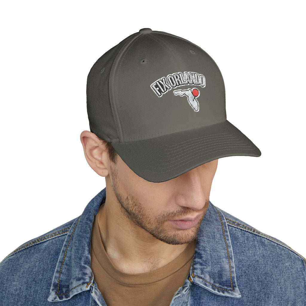 Fix Orlando Embroidered Cap — Vintage Palm & Golf Ball Hat