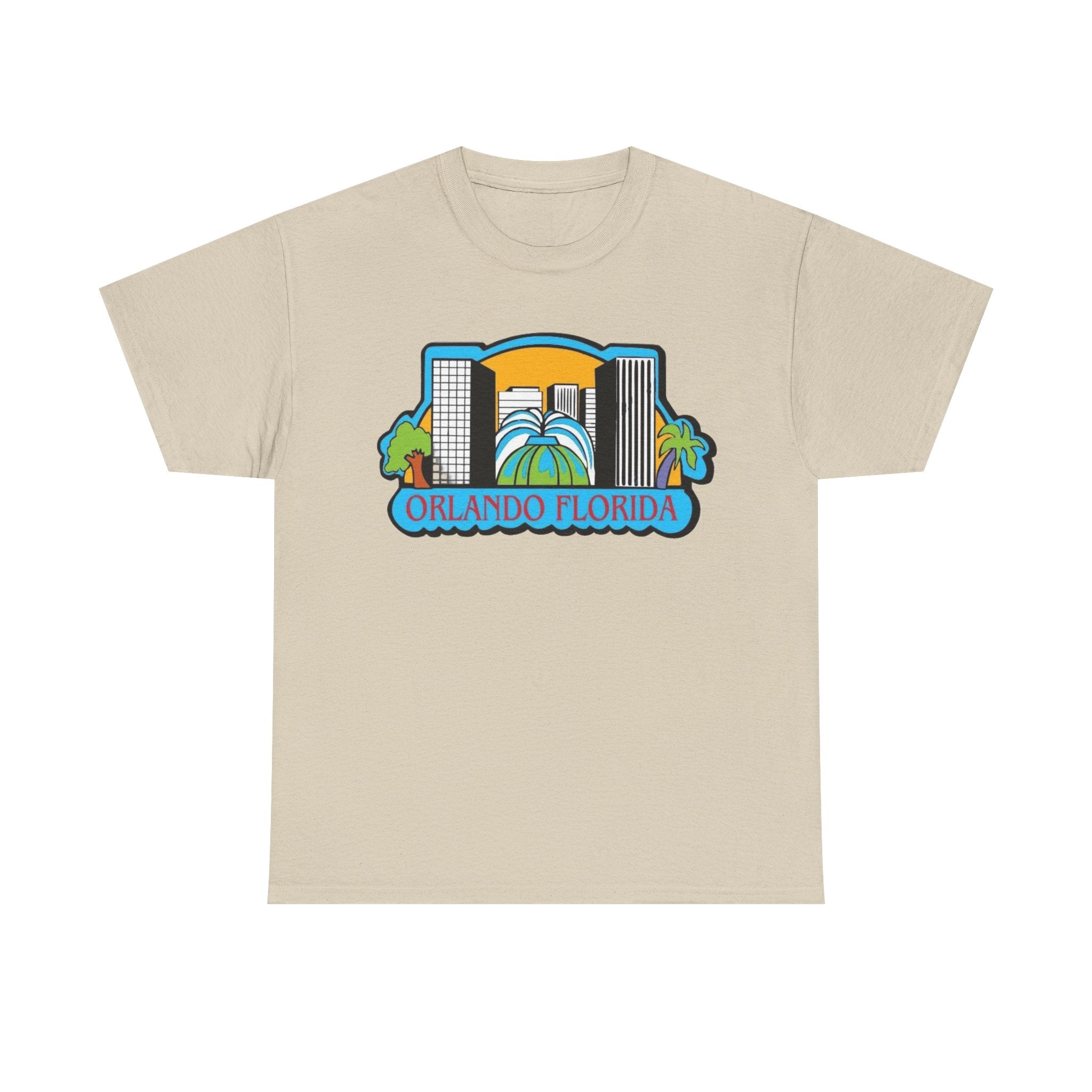 Orlando Florida Retro Skyline T-Shirt