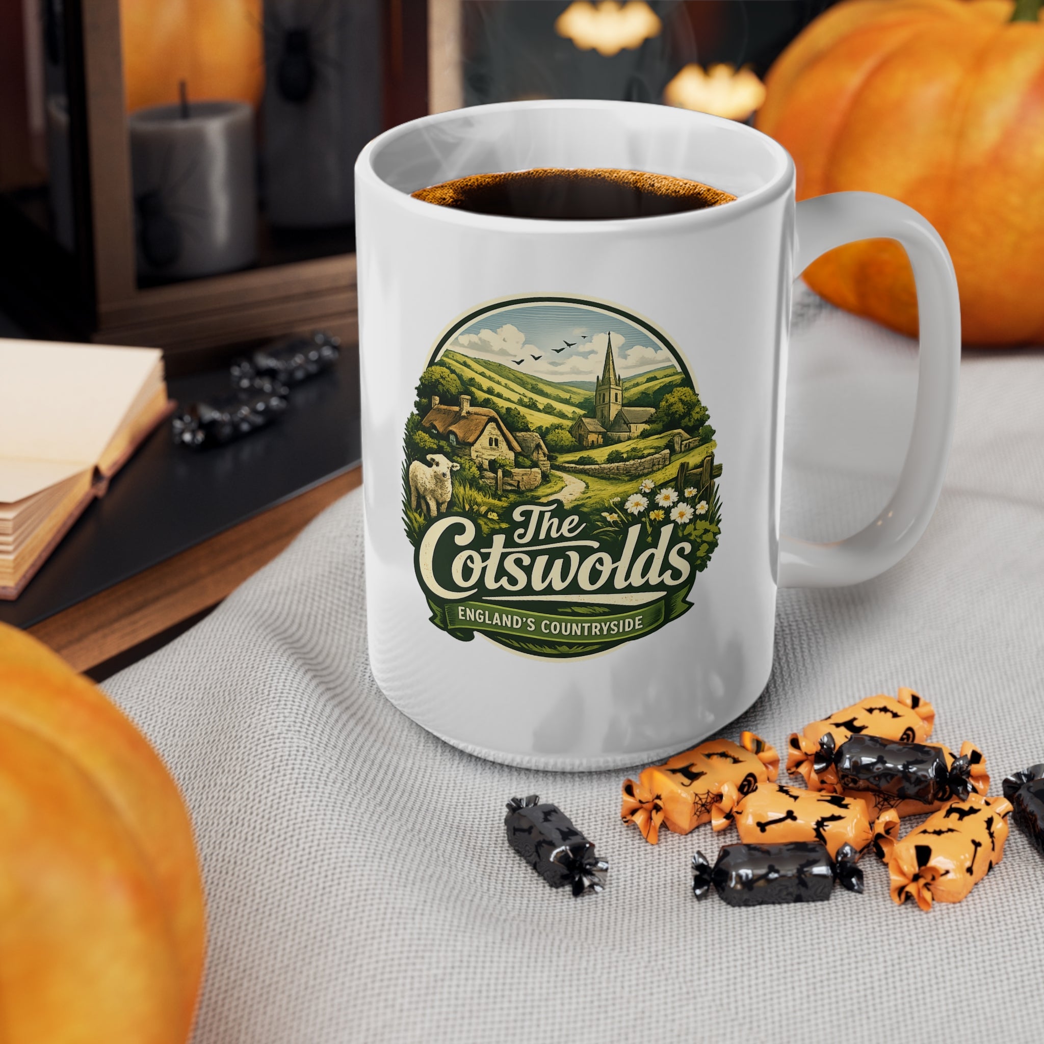 Cotswolds Scenic Coffee Mug — England Countryside 11oz & 15oz