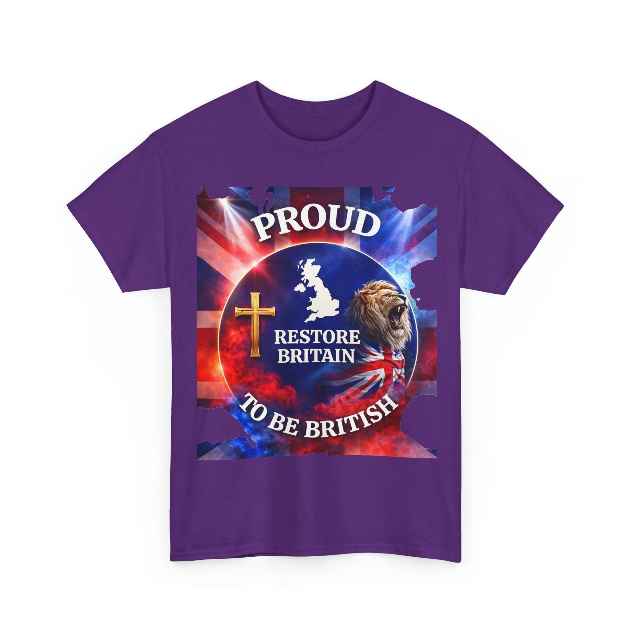 Proud to Be British Restore Britain Cotton T‑Shirt