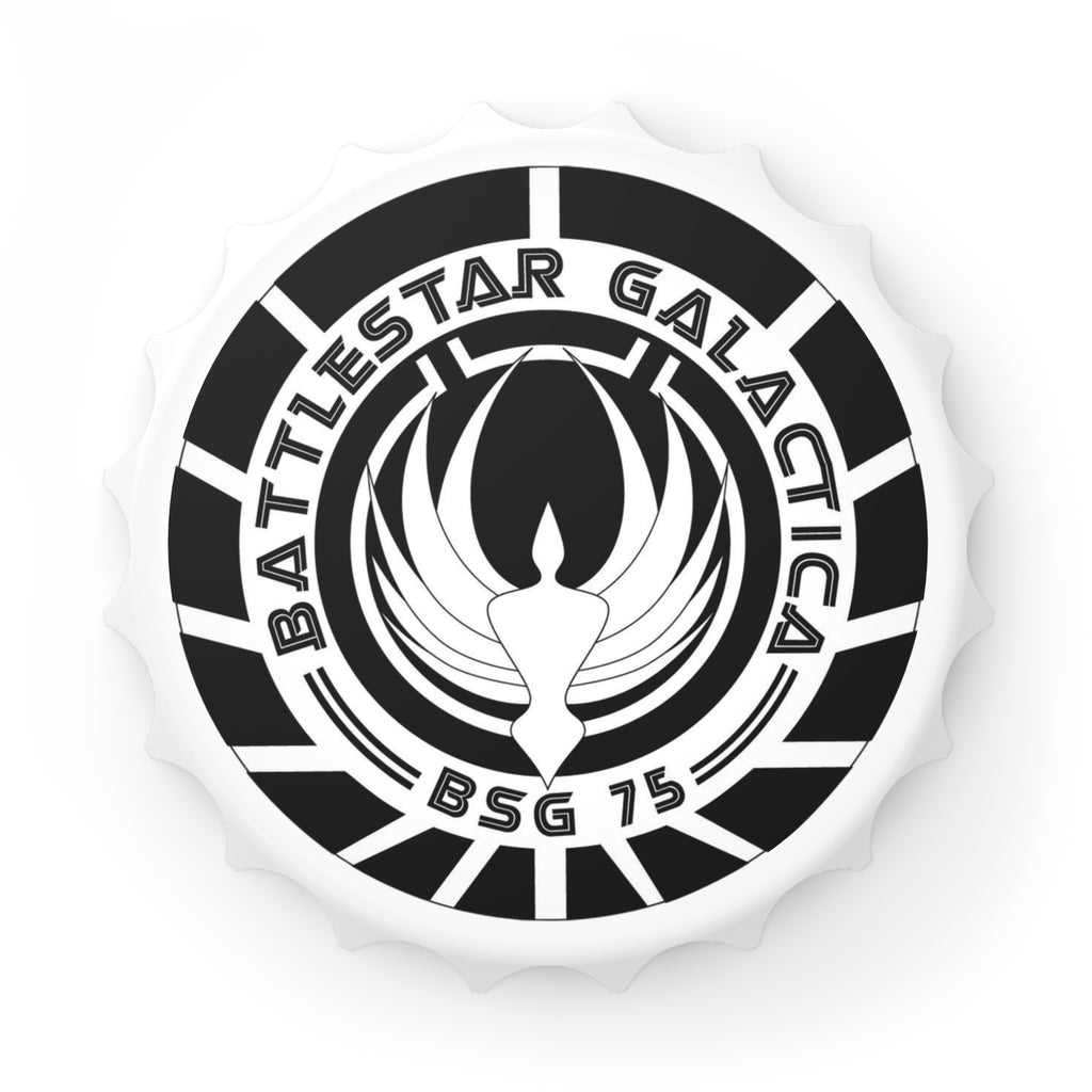 Battlestar Galactica BSG 75 Bottle Opener Magnet – Sci‑Fi Fan Bar Tool