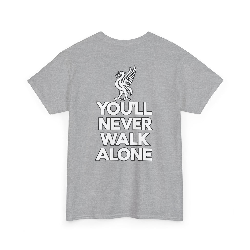 You'll Never Walk Alone T‑Shirt — Liverpool FC Crest Cotton Tee