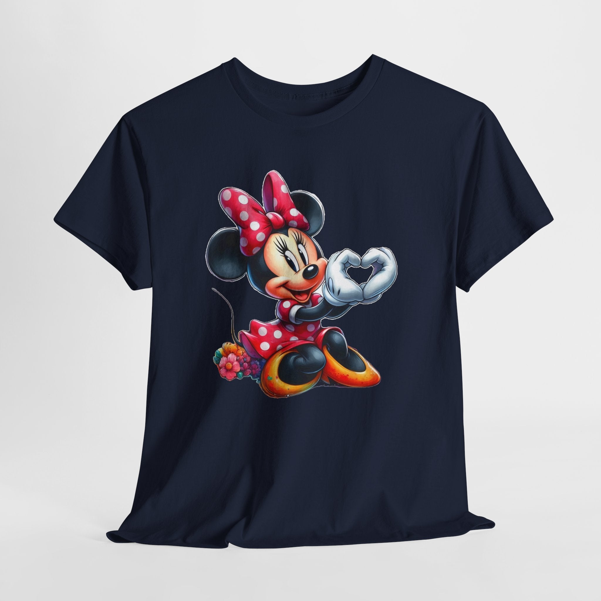 Minnie Mouse Character Heart Graphic Tee