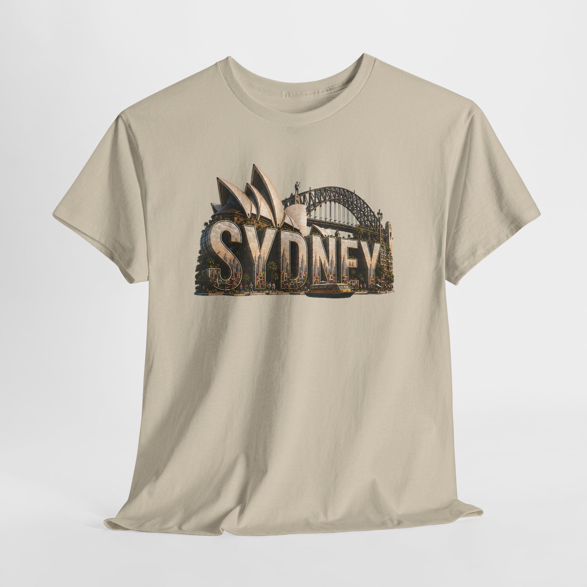Sydney Landmark T‑Shirt — Vintage Sydney Opera House & Harbour Bridge Tee
