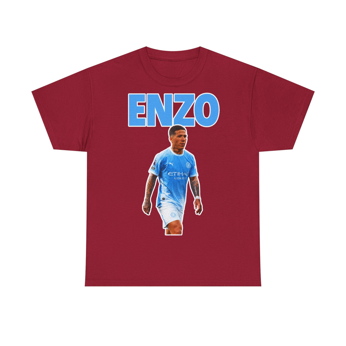 Enzo Fernandez Manchester City Inspired Cotton T-Shirt