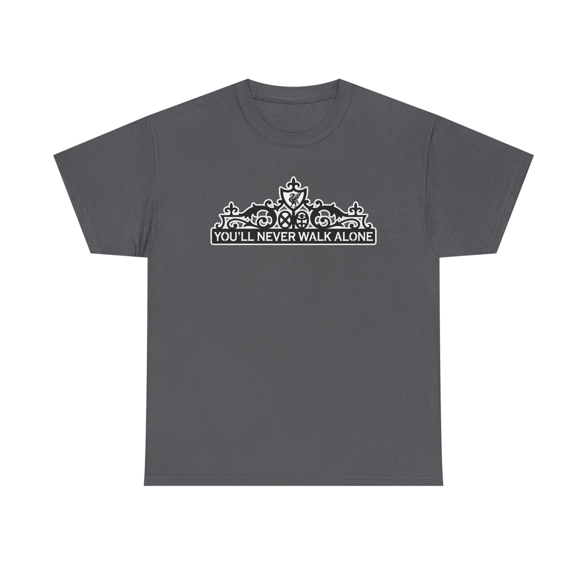 You'll Never Walk Alone T‑Shirt — Liverpool FC Crest Cotton Tee