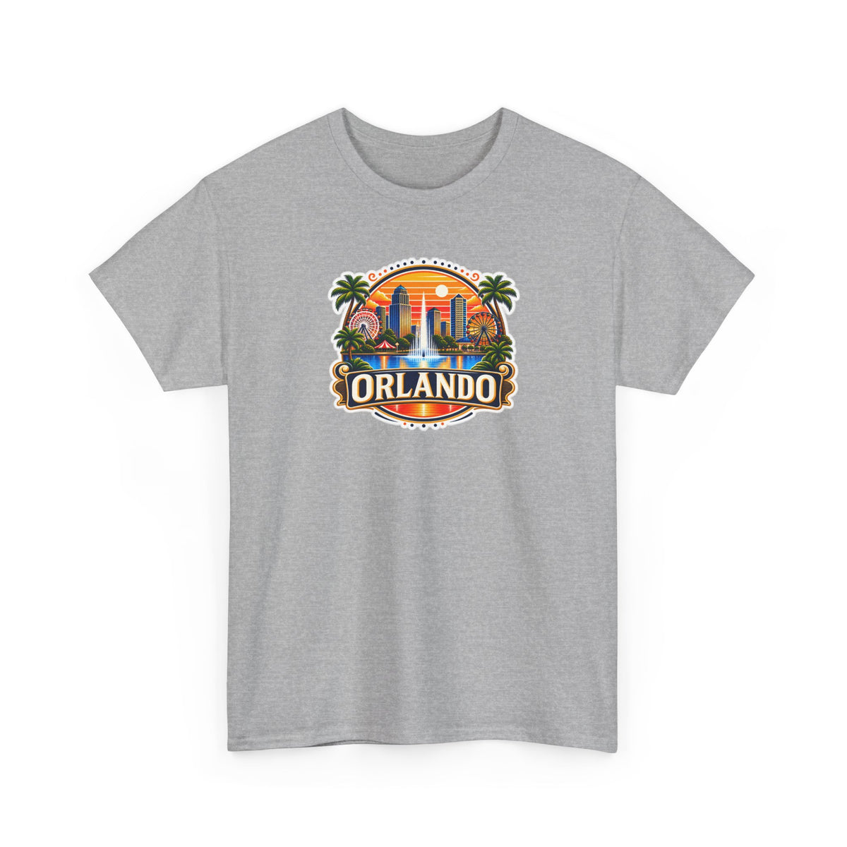 Orlando Sunset Logo Cotton T-Shirt