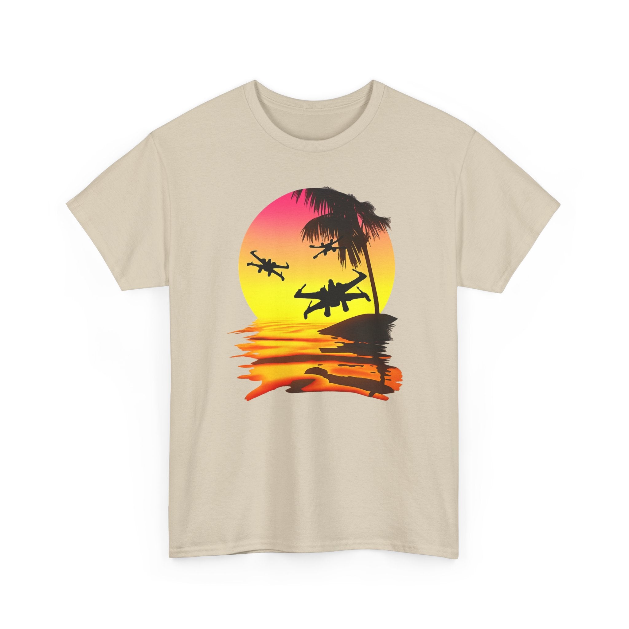 Star Wars X-Ring Sunset Beach Plane T-Shirt