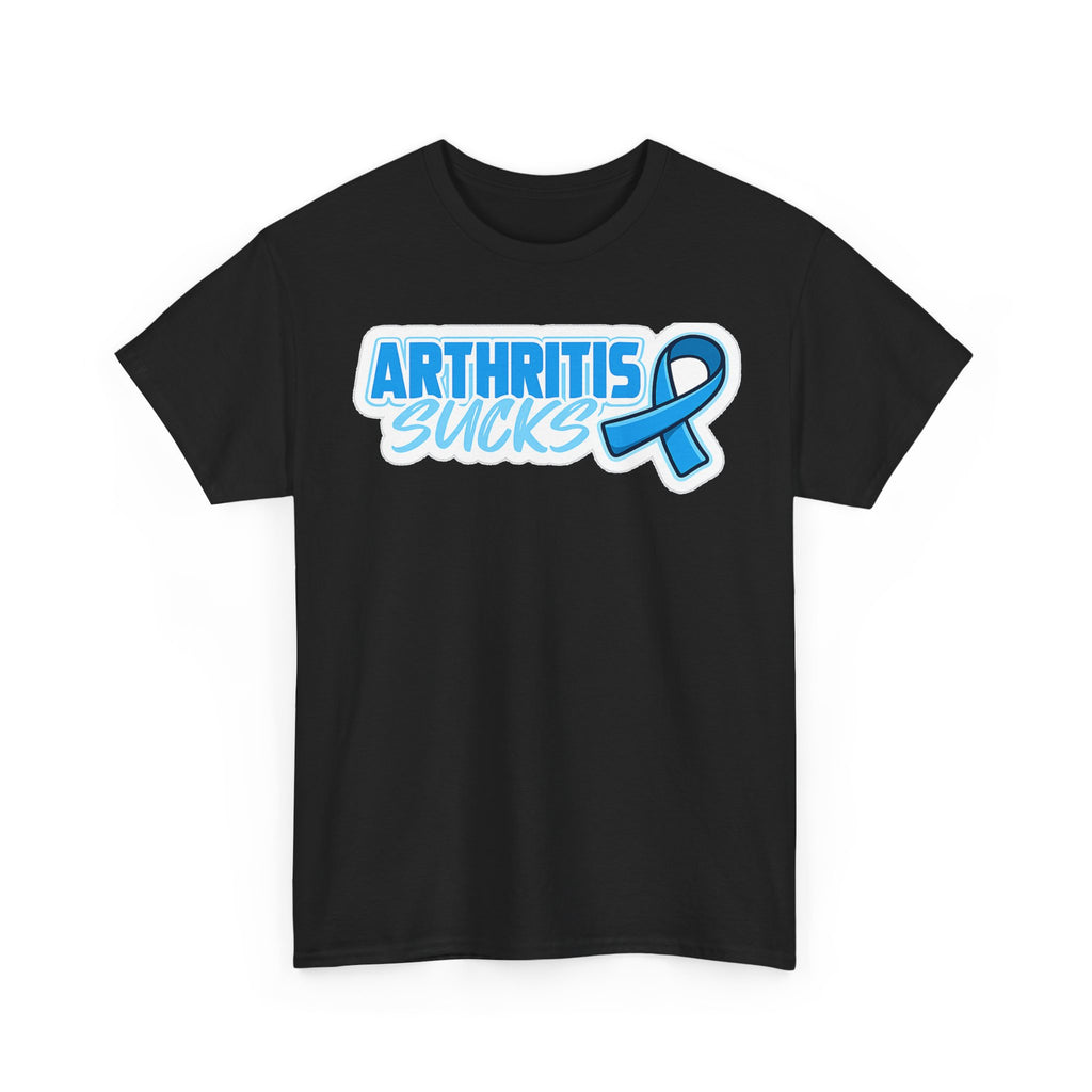 Arthritis Sucks T-Shirt with Awareness Ribbon — Arthritis Support Tee