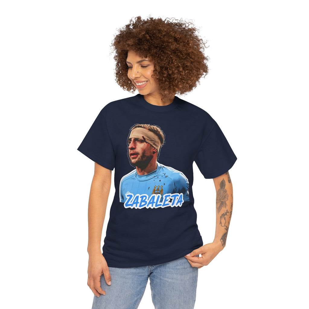 Zabaleta Manchester City Fan Tee — Retro Player Portrait Soccer T‑Shirt