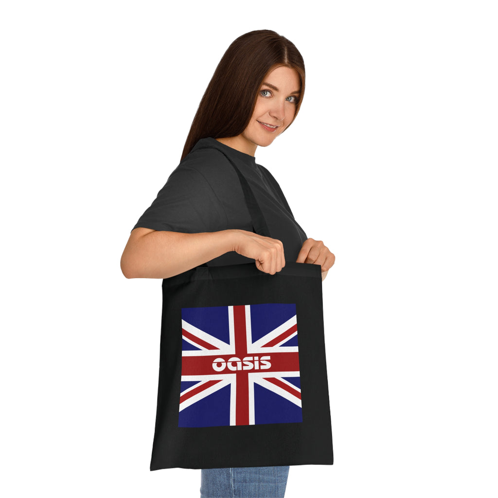 Union Jack Oasis Tote Bag — British Flag Cotton Shopper