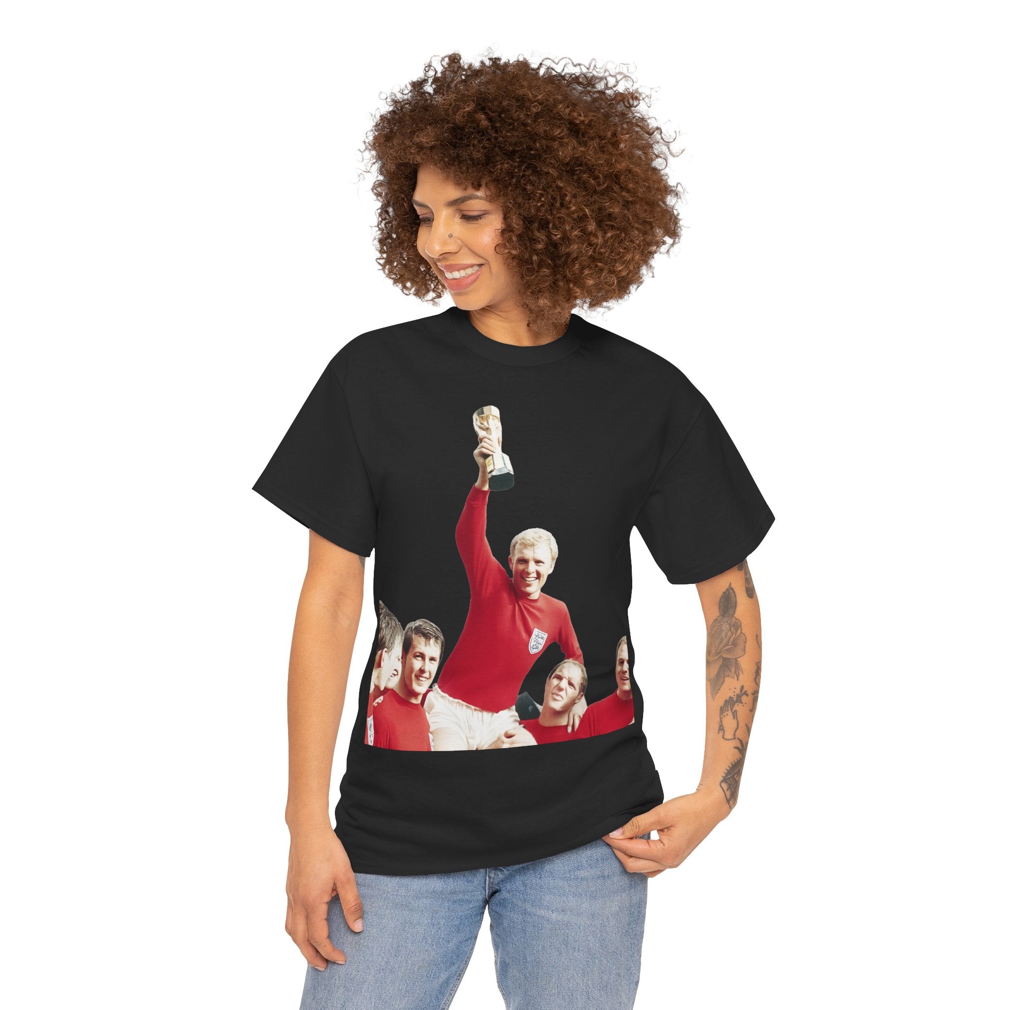 England 1966 World Cup Winners Tee — Retro Team Celebration T-Shirt