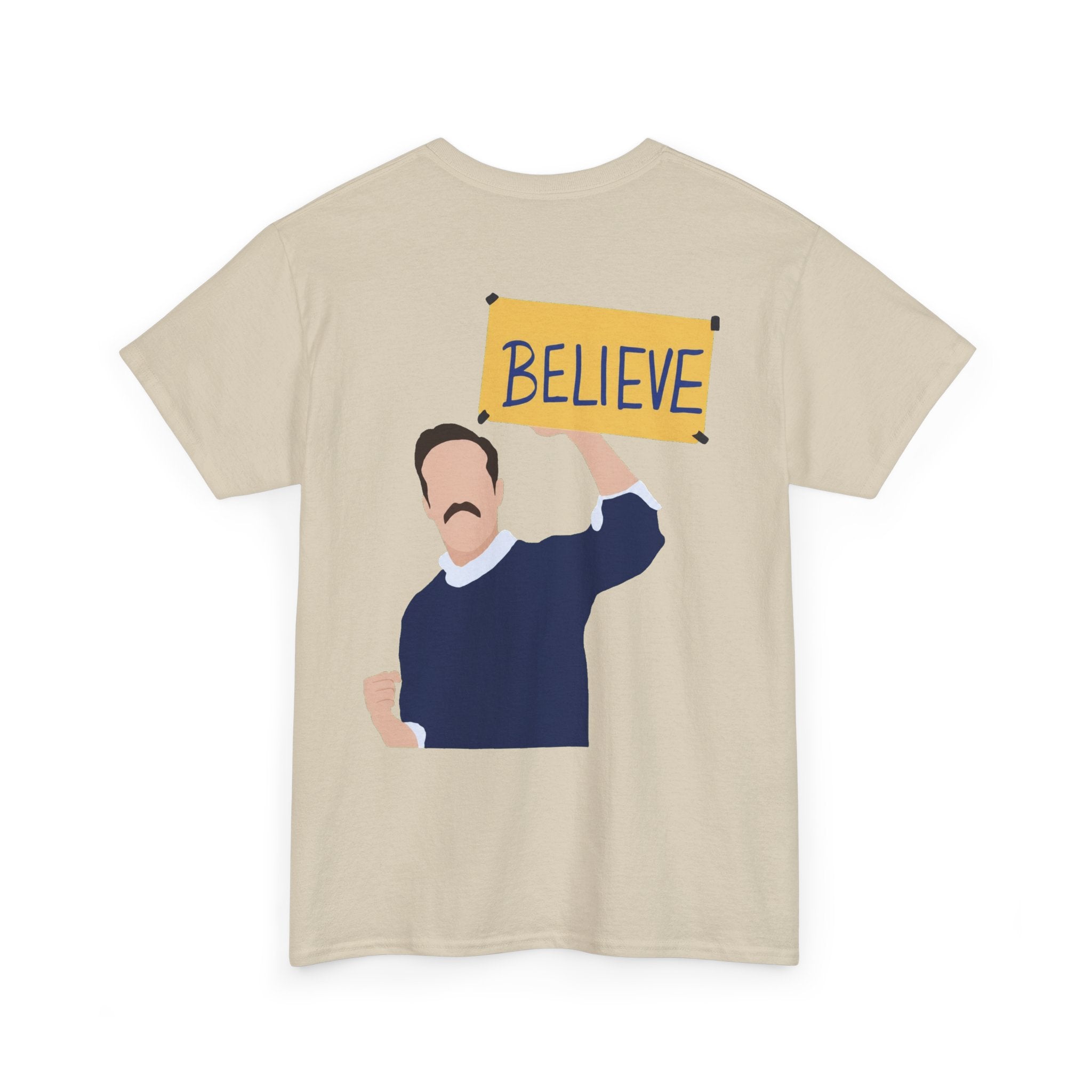 Ted Lasso Inspired "Believe" Tee — Inspirational TV Fan Shirt Cotton T-Shirt