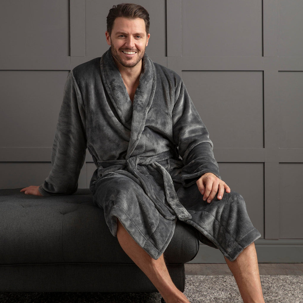 Soft Warm Mens Dressing Gown