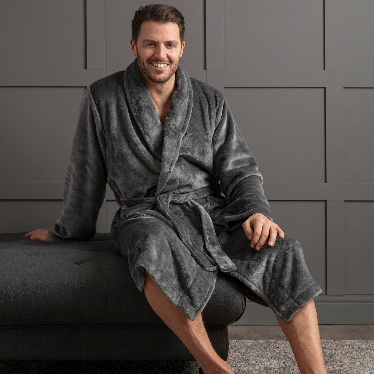 Soft Warm Mens Dressing Gown