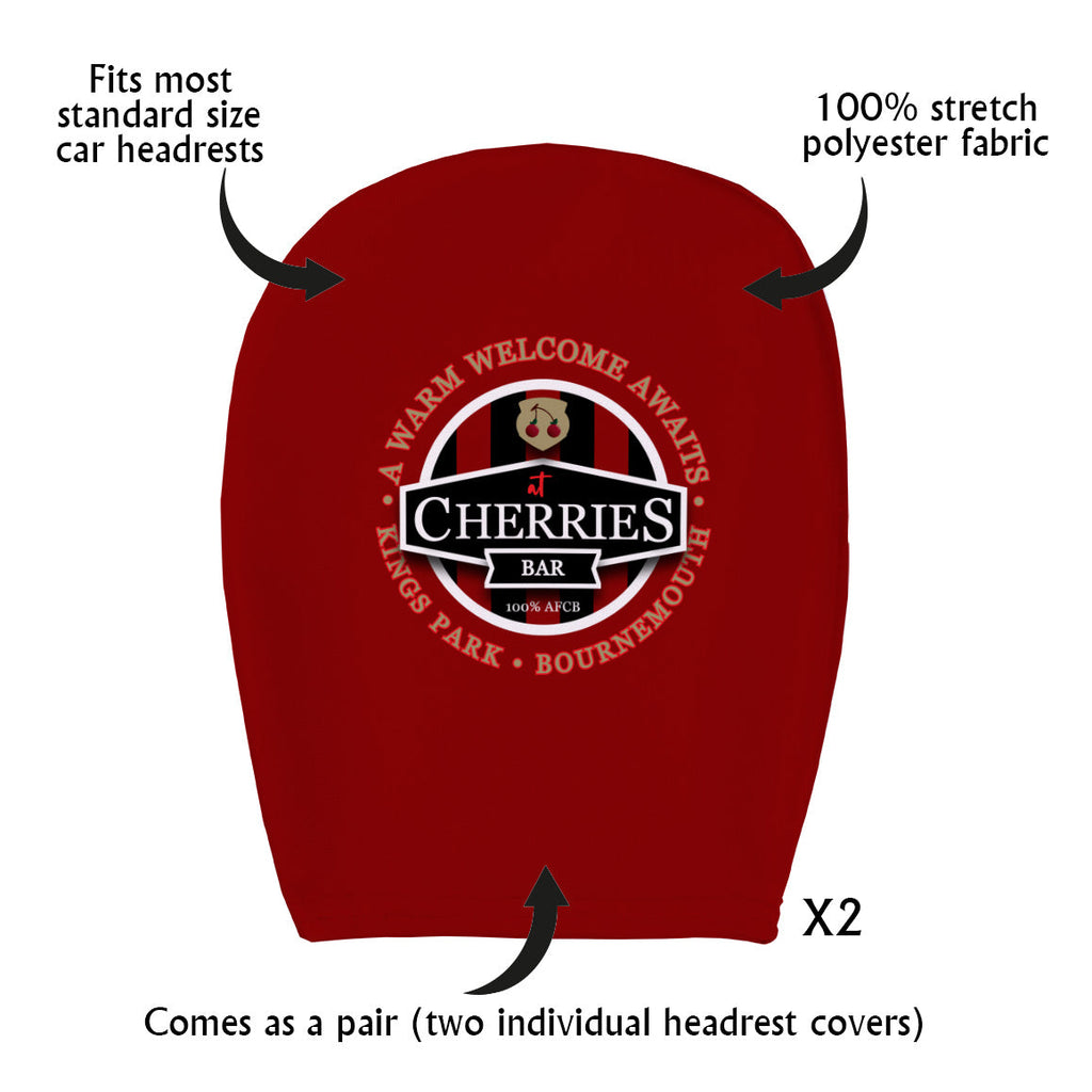 Bournemouth Cherries Bar - Football Legends - Headrest Cover