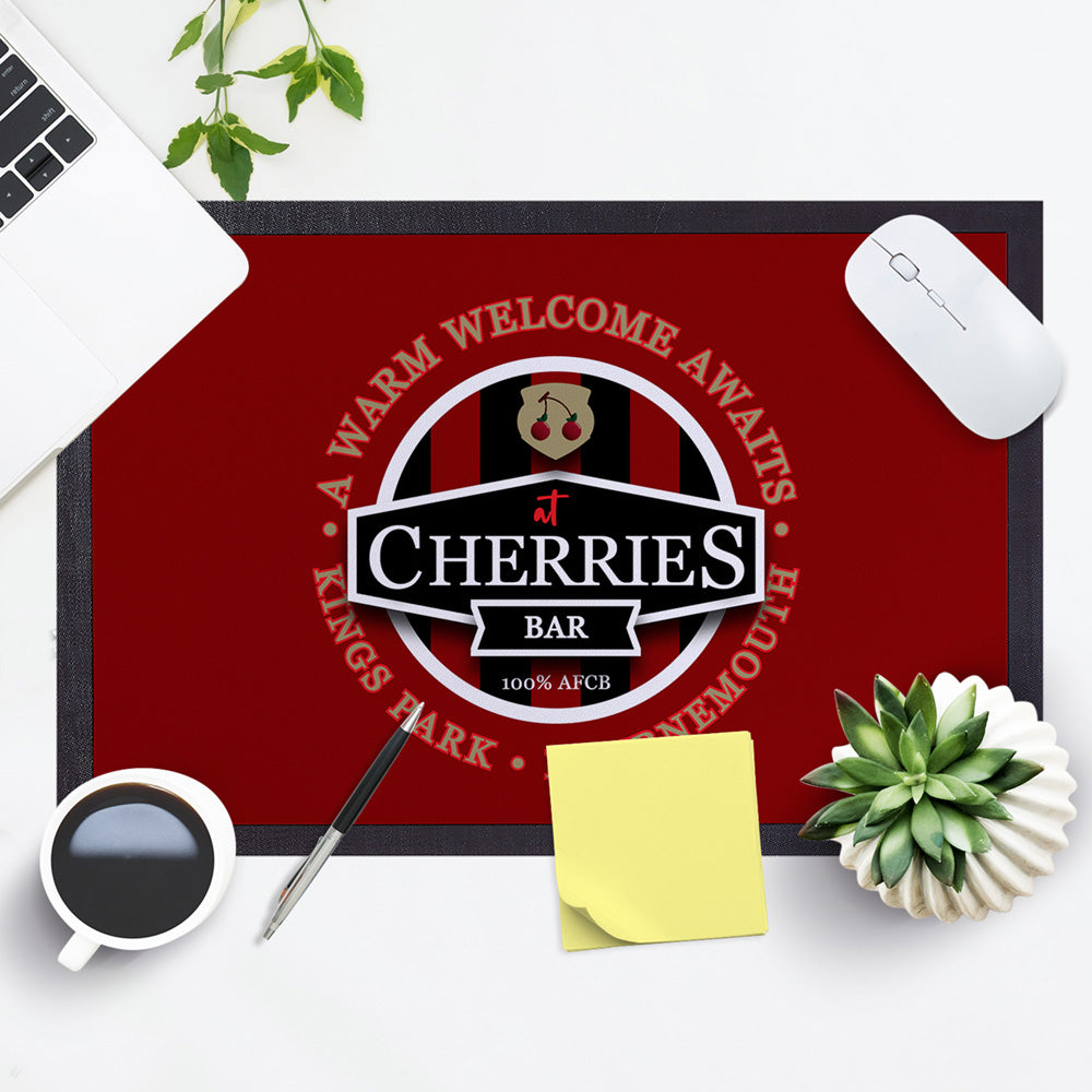 Bournemouth Cherries Bar  - Football Legends - Door Mat -60cm X 40cm