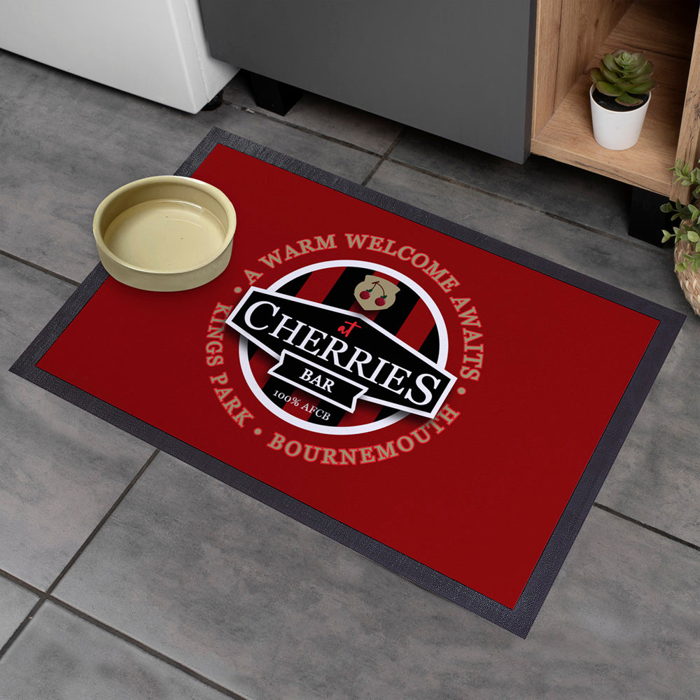 Bournemouth Cherries Bar  - Football Legends - Door Mat -60cm X 40cm