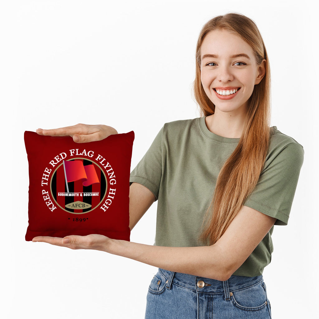 Bournemouth Red Flag - Football Legends - Cushion 10"