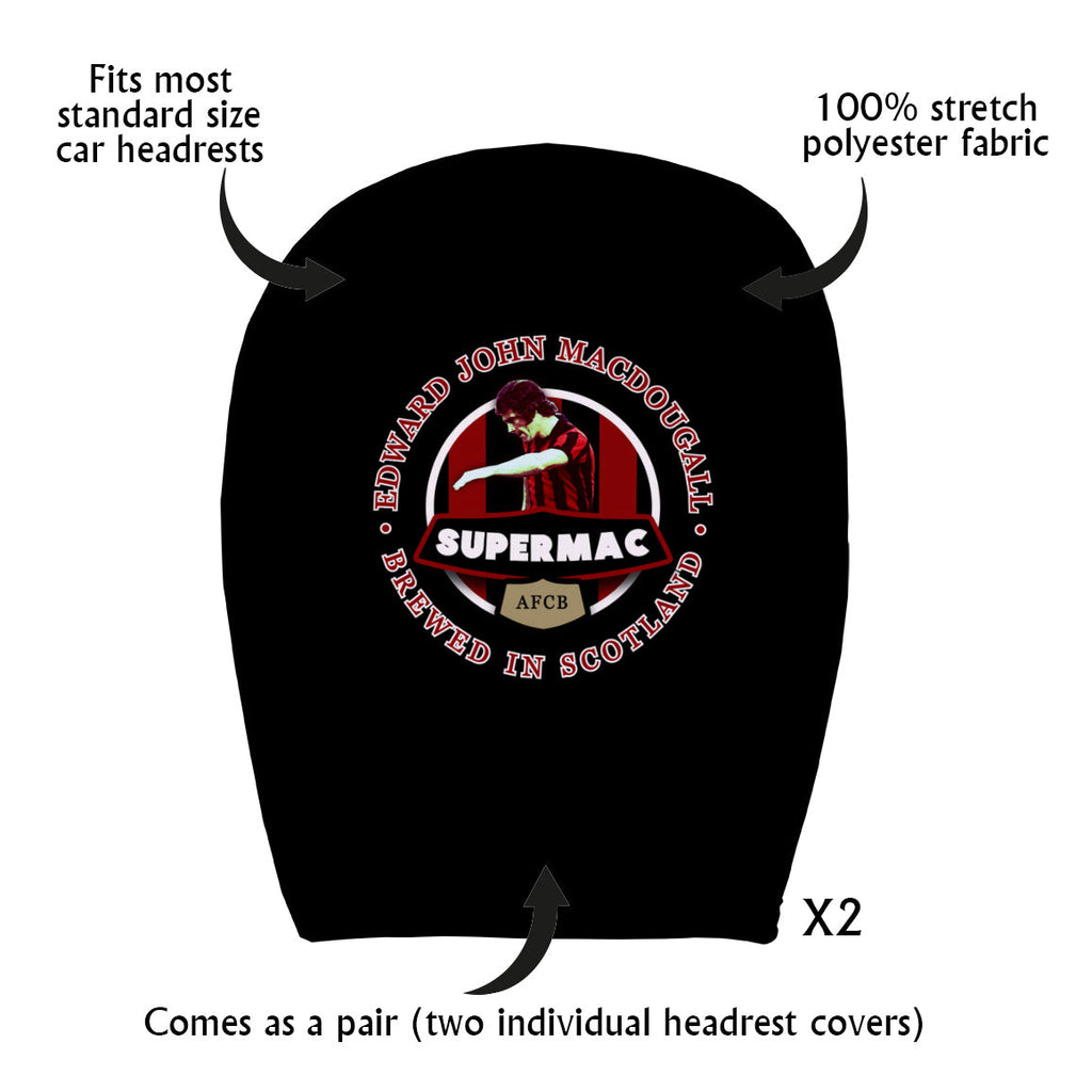 Bournemouth Ted MacDougall - Football Legends - Headrest Cover