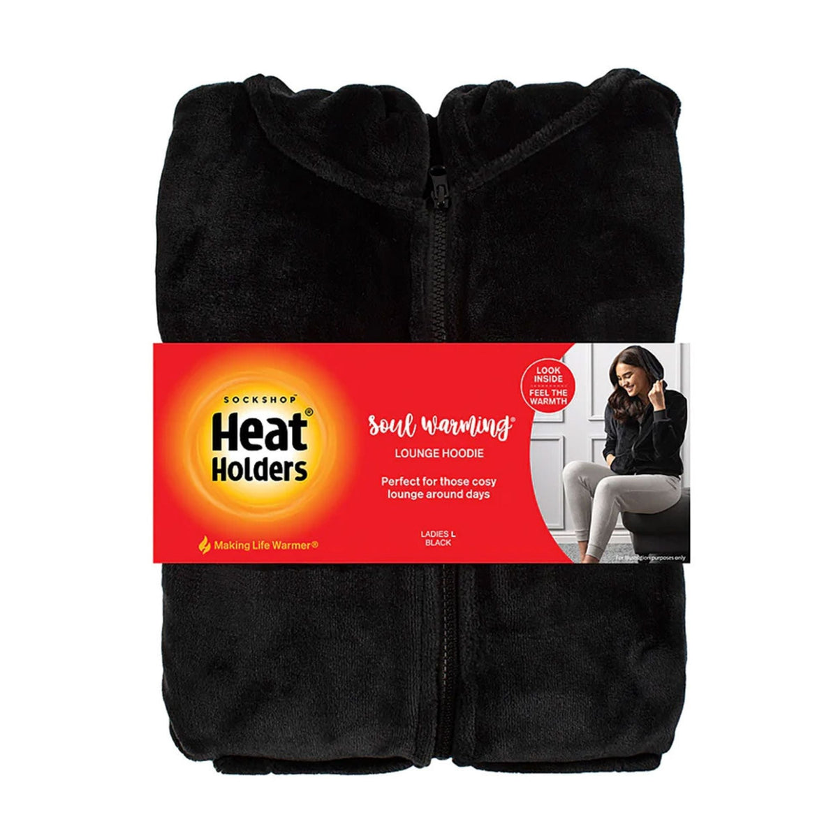 Heat Holders Men’s Zipped Fleece Jumper for Winter