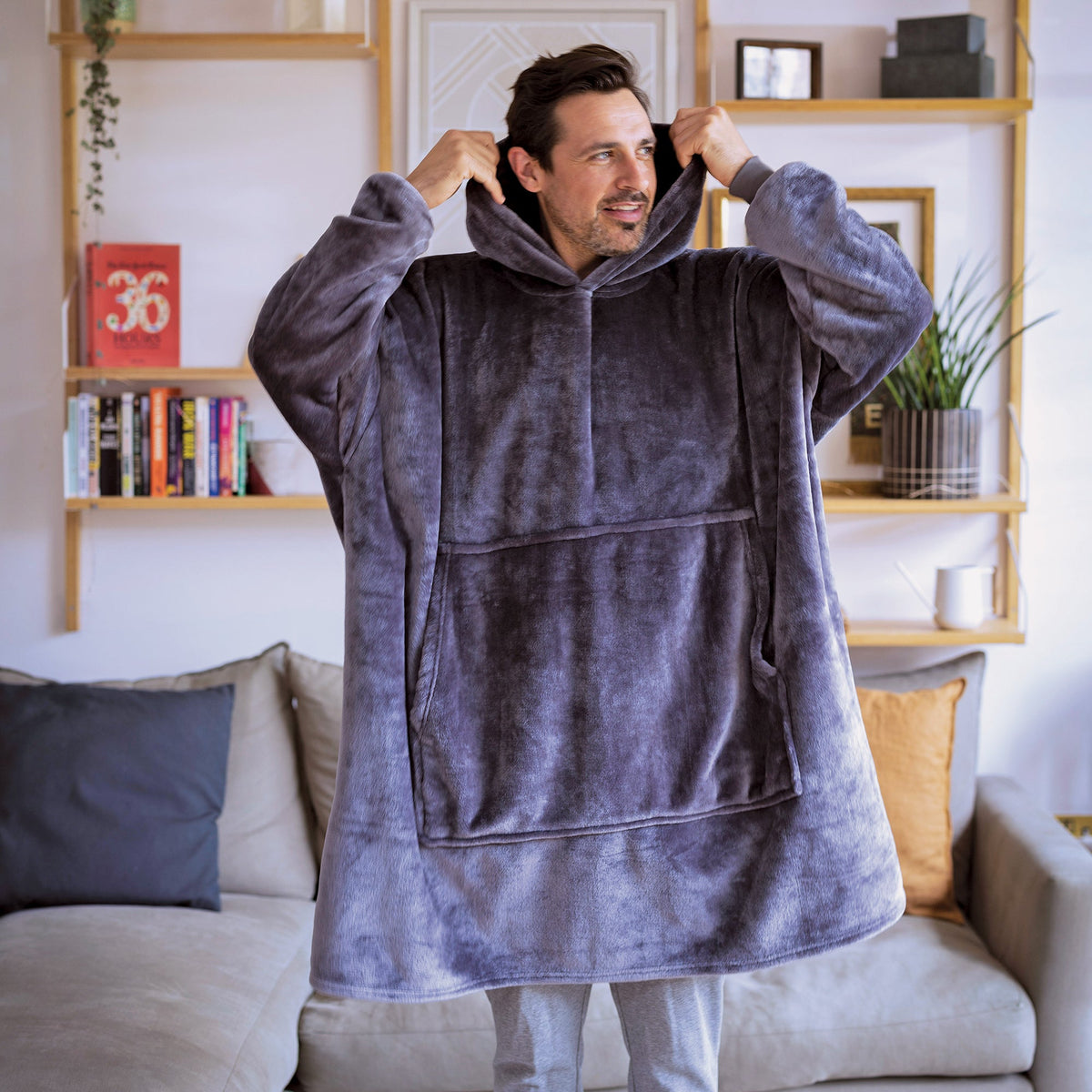 Mega Soul Warming Soft Fleece Oversized Snoodie Hoodie for Winter