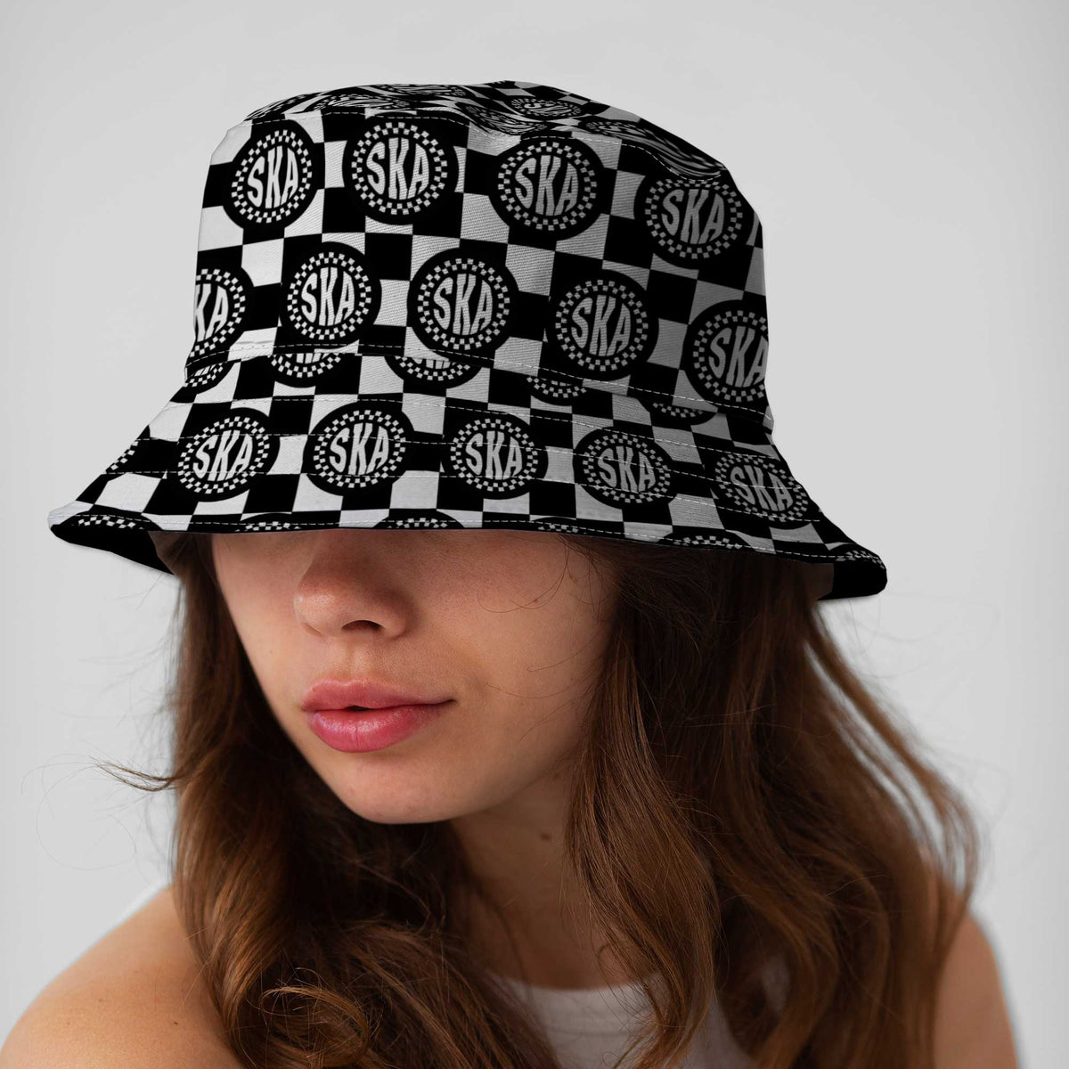 All Over SKA Print Custom Bucket Hat