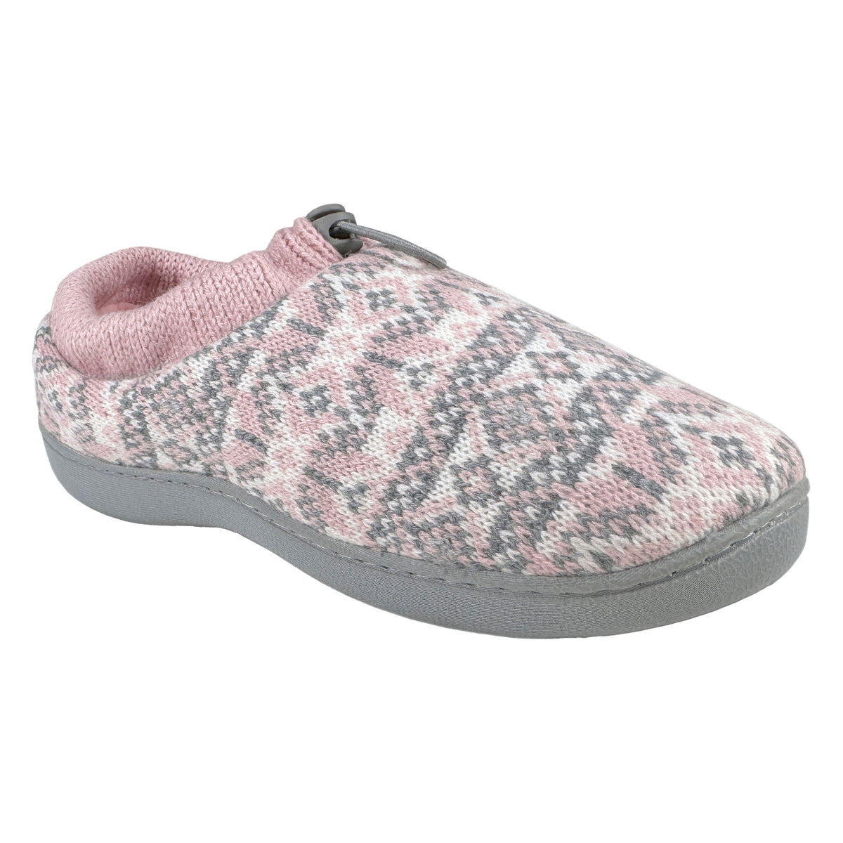 Ladies Knitted Drawstring Slippers for Winter