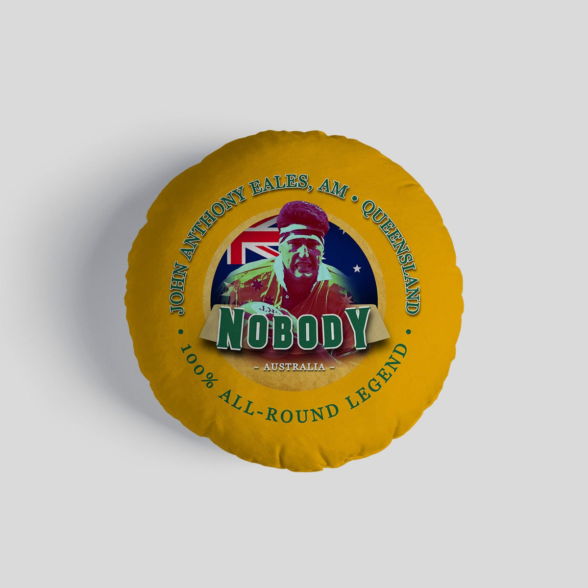 Australia Rugby Union Nobody  - Legend Collection - Circle Cushion 14"