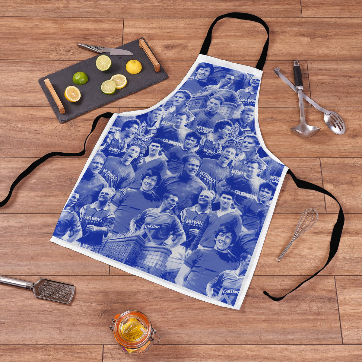 Rangers Montage - Water-Resistant Adults Apron
