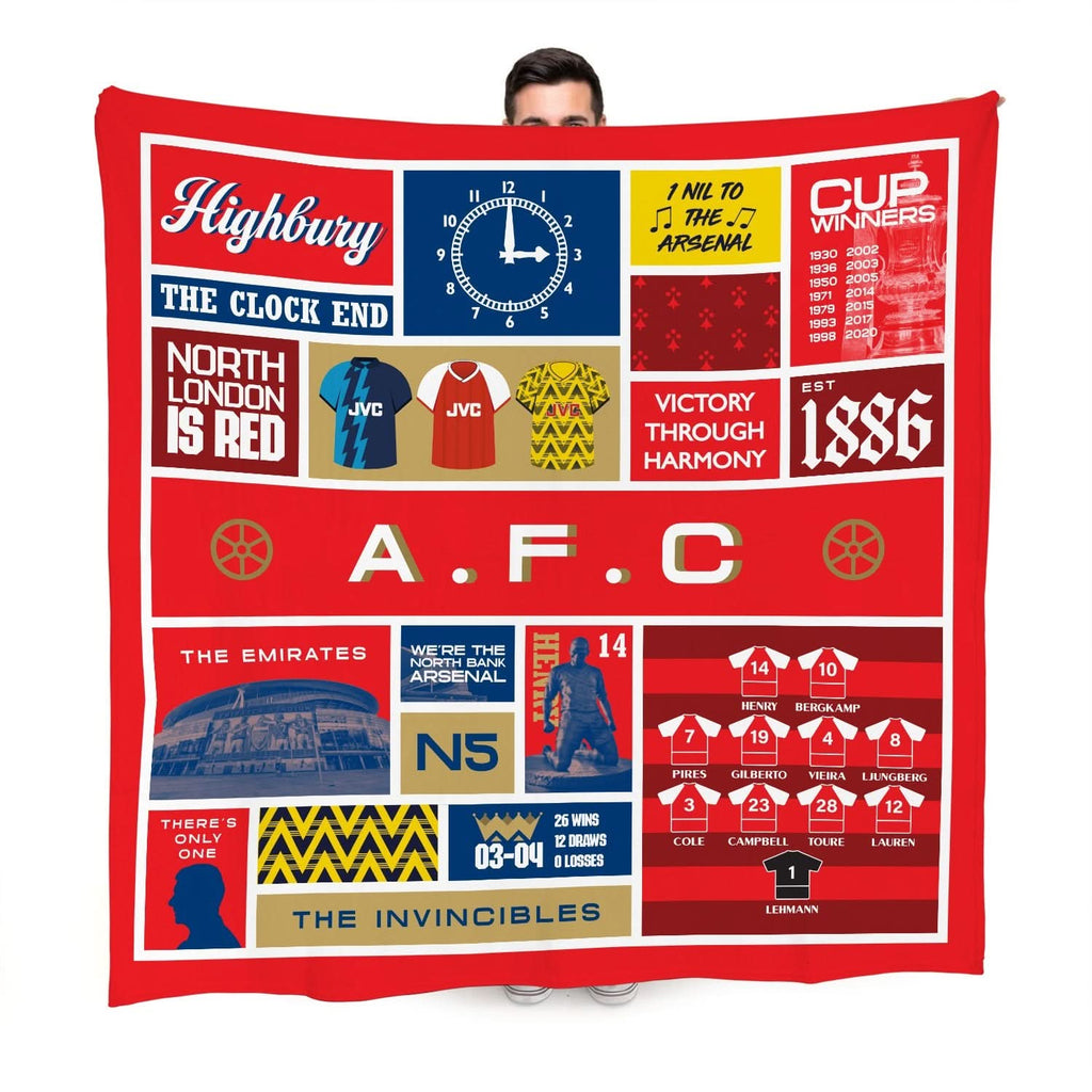 The Gooners History - Fleece 150cm X 150cm