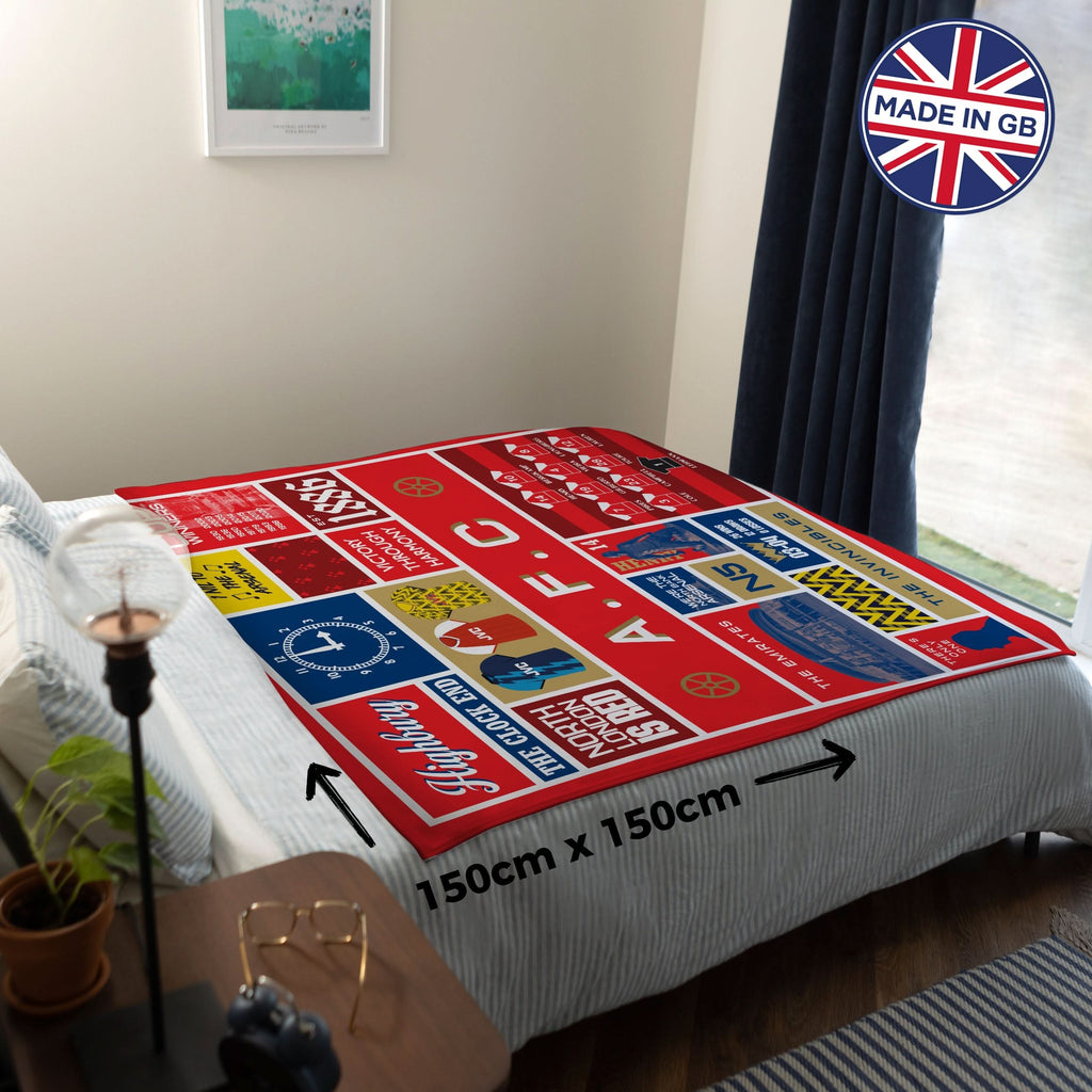 The Gooners History - Fleece 150cm X 150cm