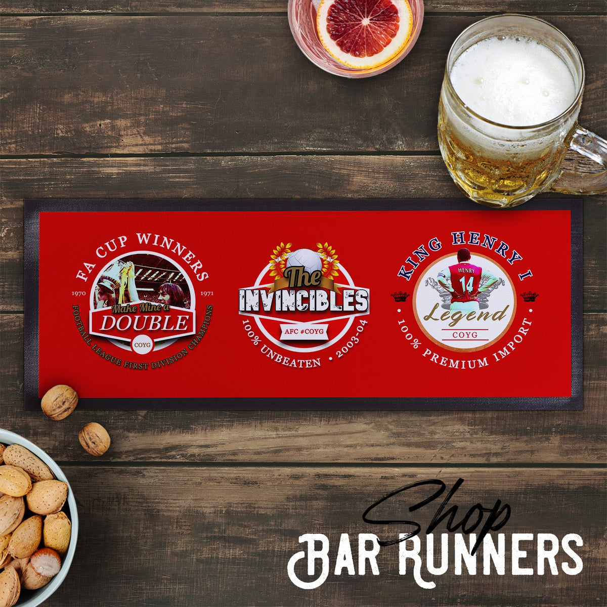 The Gooners - Football Legends - Bar Runner