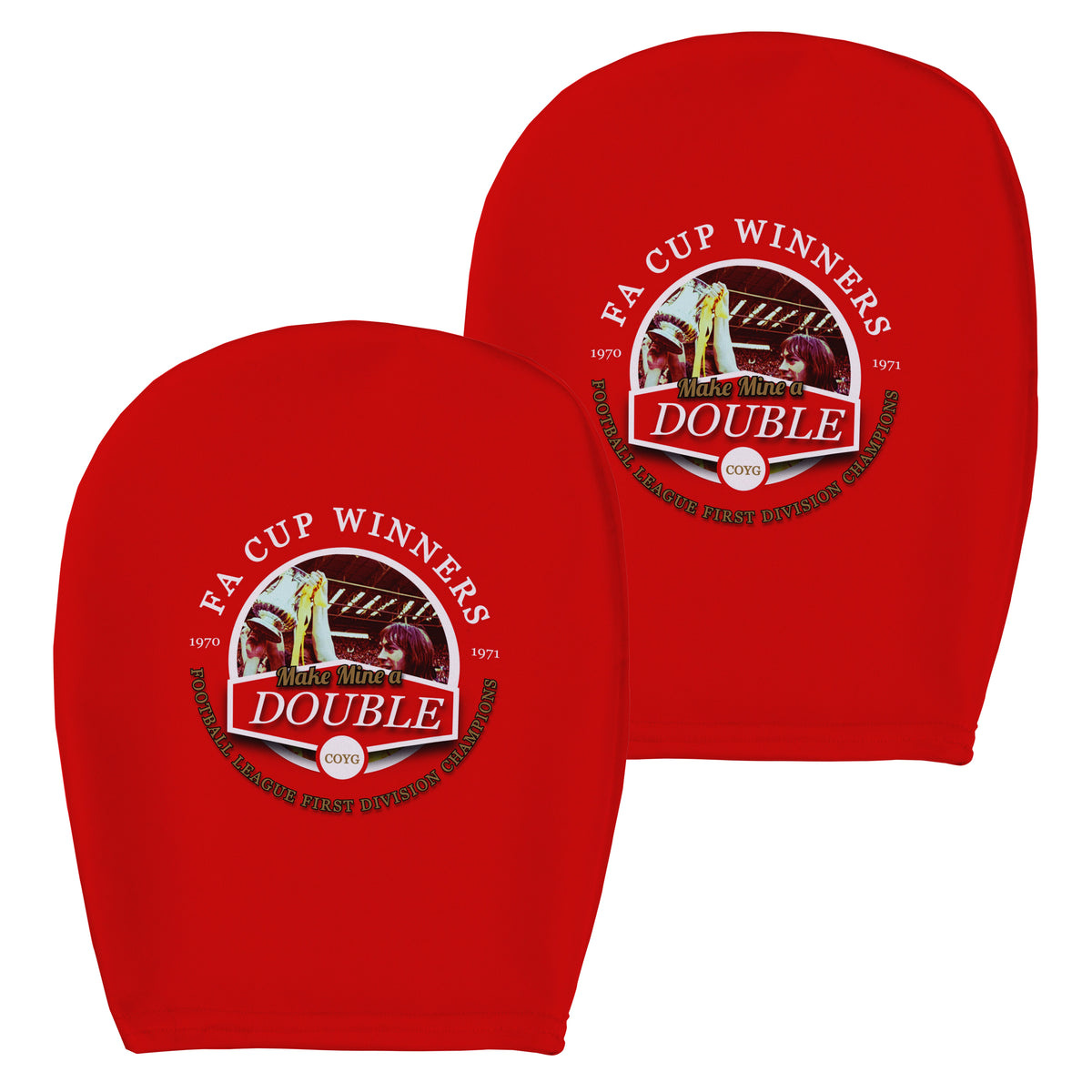 The Gooners Double - Football Legends - Headrest Cover