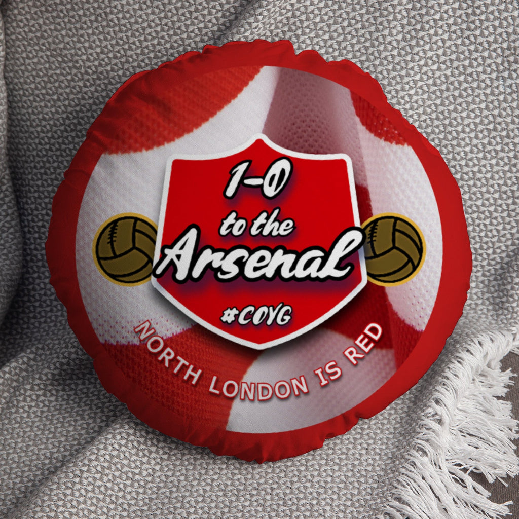 The Gooners One Nil - Football Legends - Circle Cushion 14"