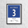 Ashley Cole Legend Stats Print