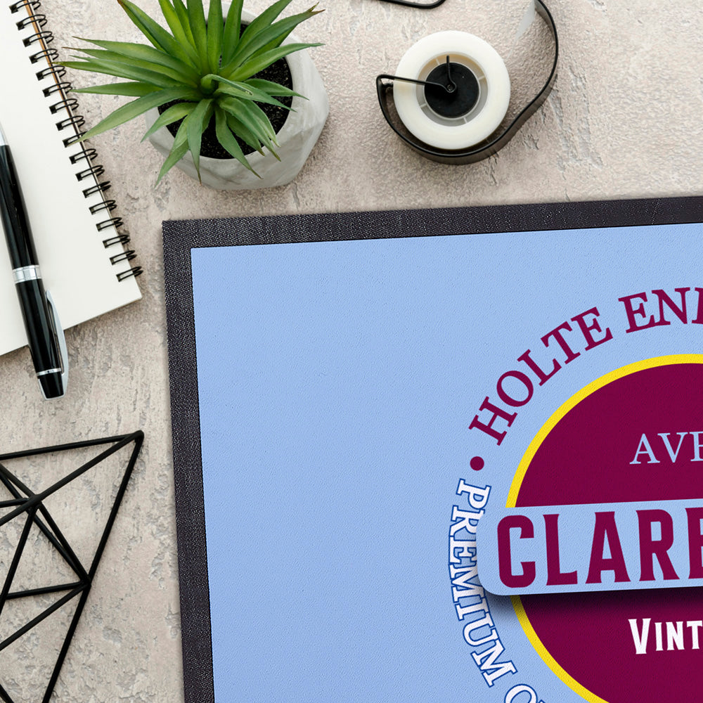 Holte Enders Claret and Blue  - Football Legends - Door Mat -60cm X 40cm