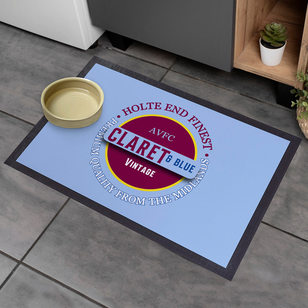 Holte Enders Claret and Blue  - Football Legends - Door Mat -60cm X 40cm