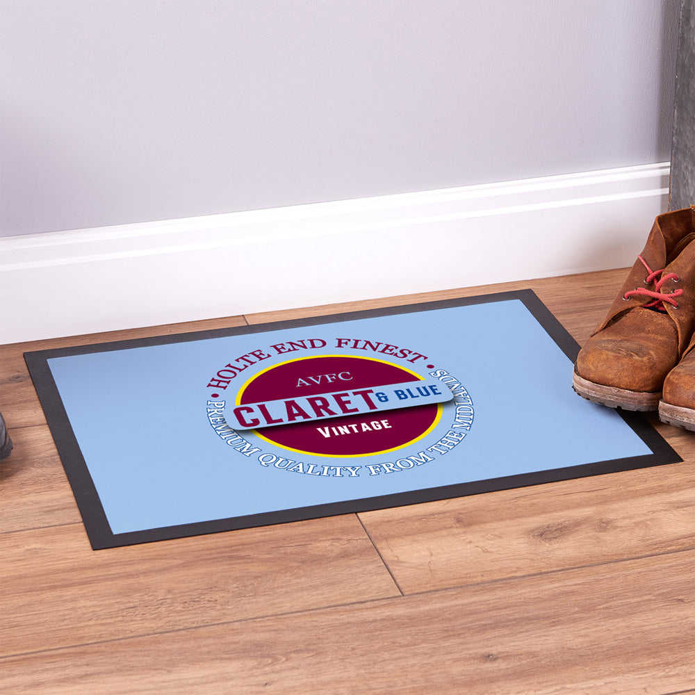 Holte Enders Claret and Blue  - Football Legends - Door Mat -60cm X 40cm