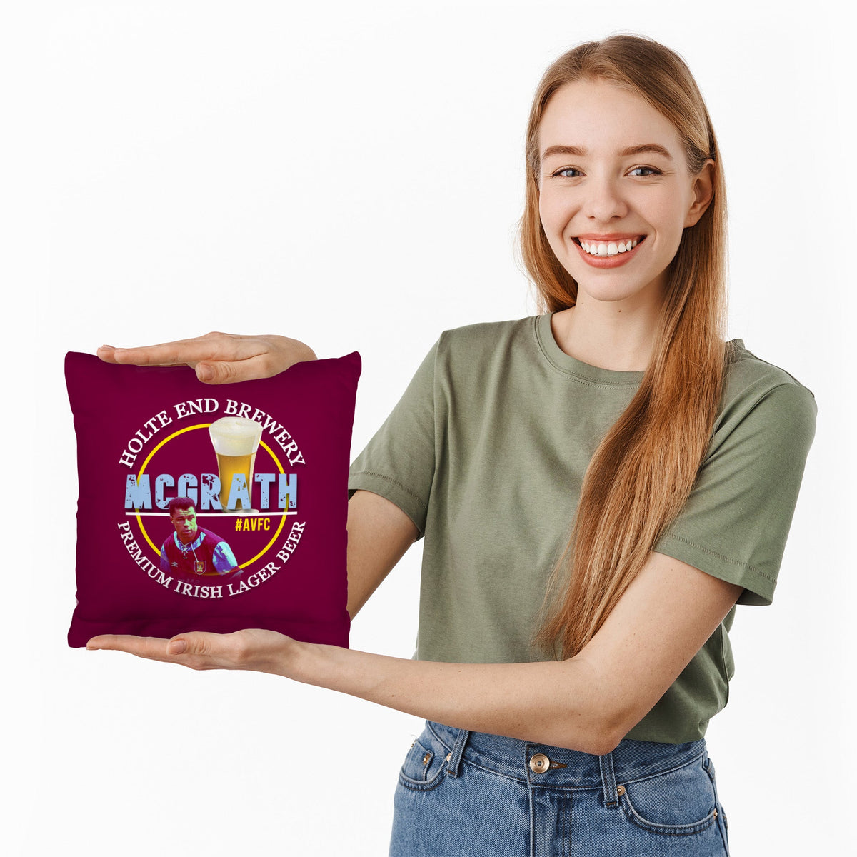Holte Enders McGrath - Football Legends - Cushion 10"