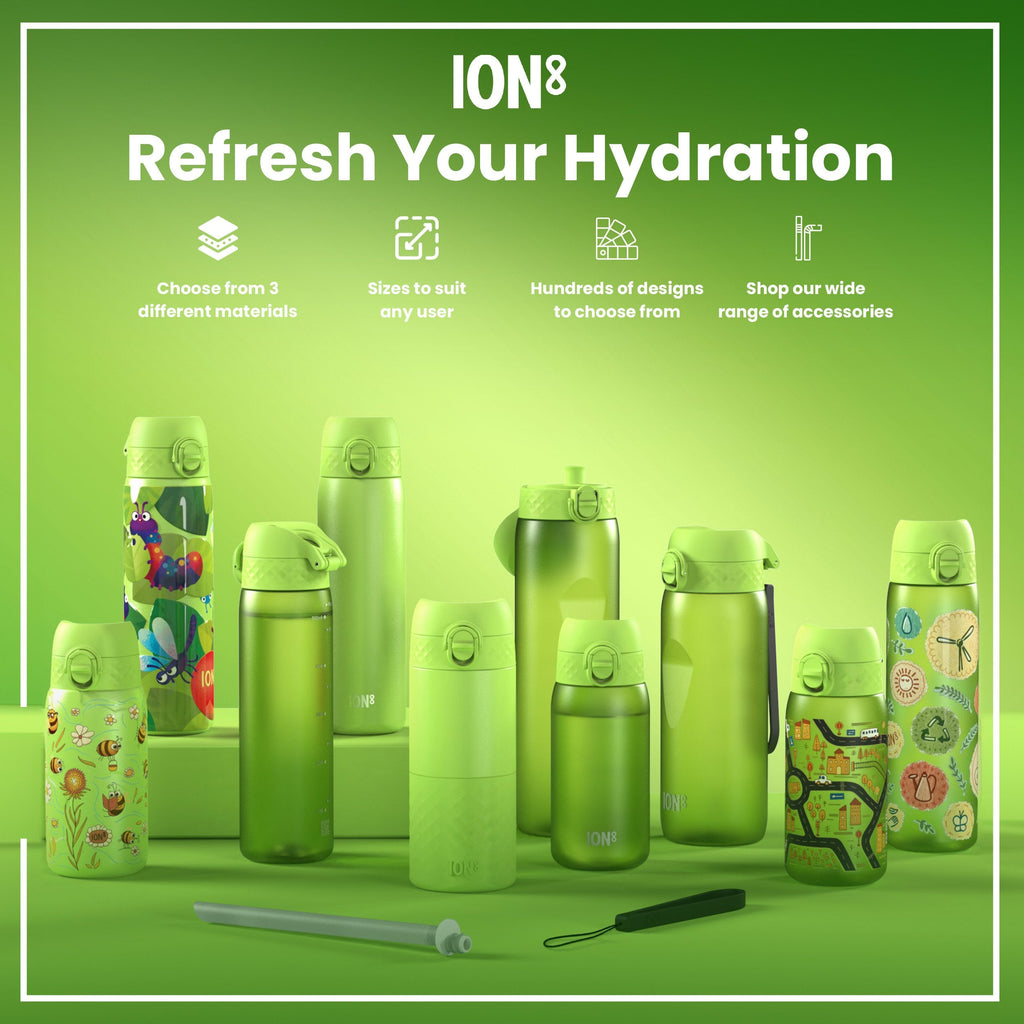 Leak Proof Water Bottle, Stainless Steel, Elephant, 400ml (13oz)