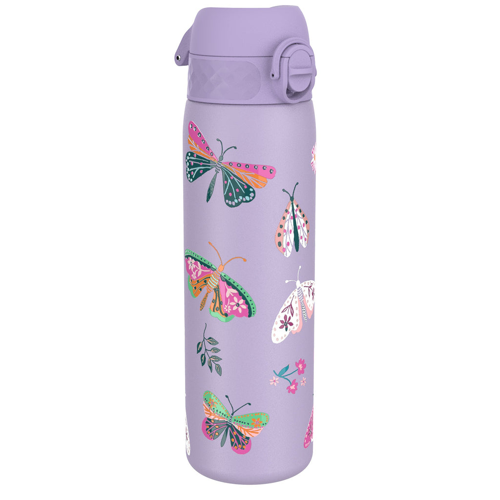 Leak Proof Slim Thermal Steel Water Bottle, Insulated, Butterfly, 500ml (17oz)