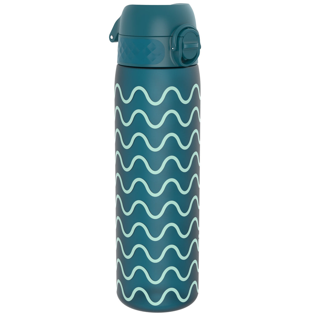 Leak Proof Slim Water Bottle, Recyclon, Waves, 500ml (18oz)