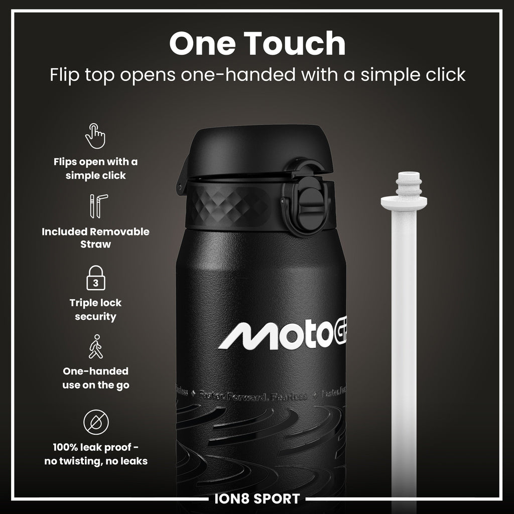 MotoGP x ION8 Insulated Steel Water Bottle, MotoGP Lean, 750ml (24oz)