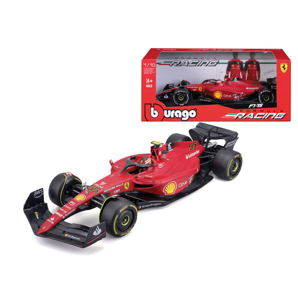 1:18 F1 2022 Ferrari F1-75 Sainz With Helmet